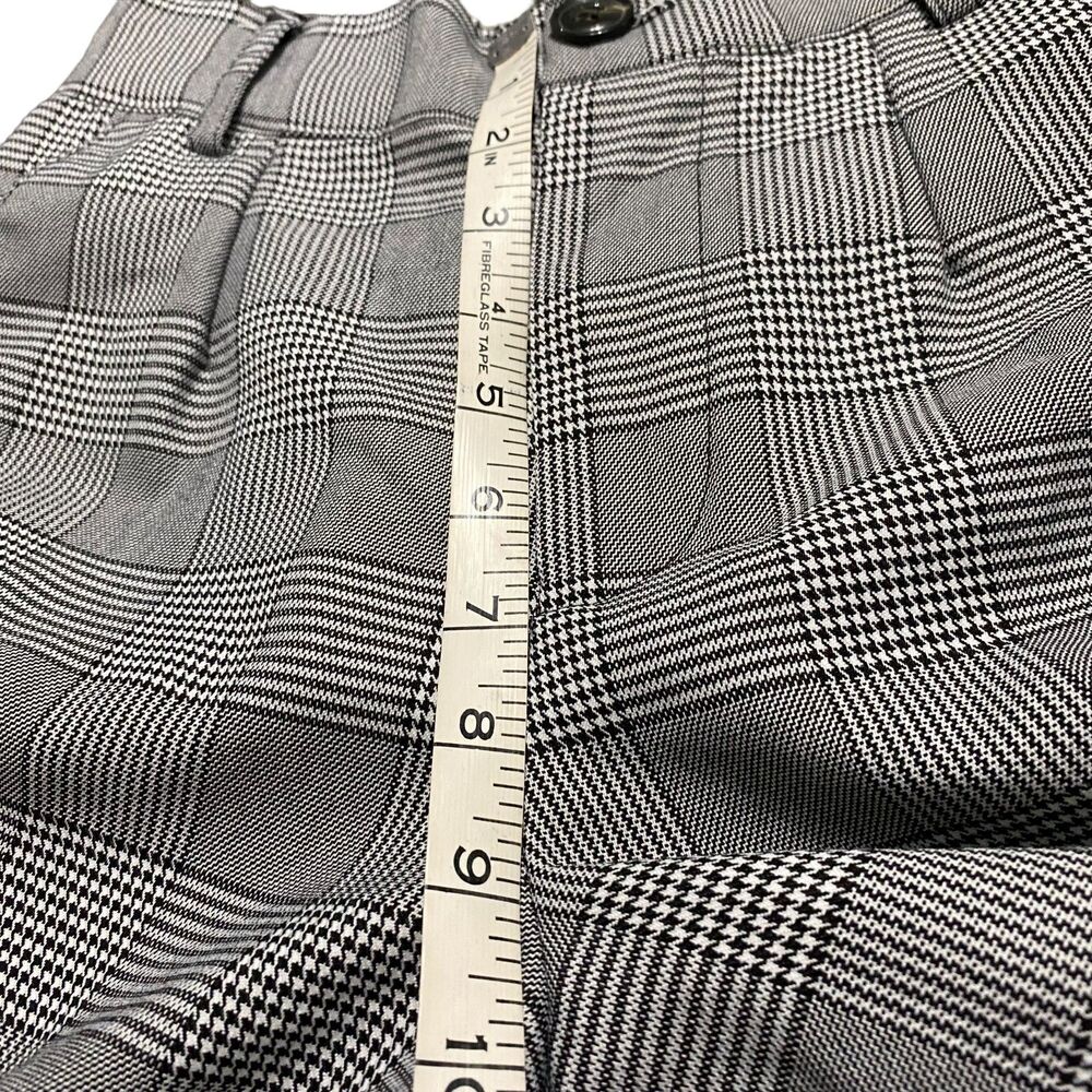 Forever 21 Women's Plaid Cargo Joggers Black and White Trousers Small - Picture 9 of 11